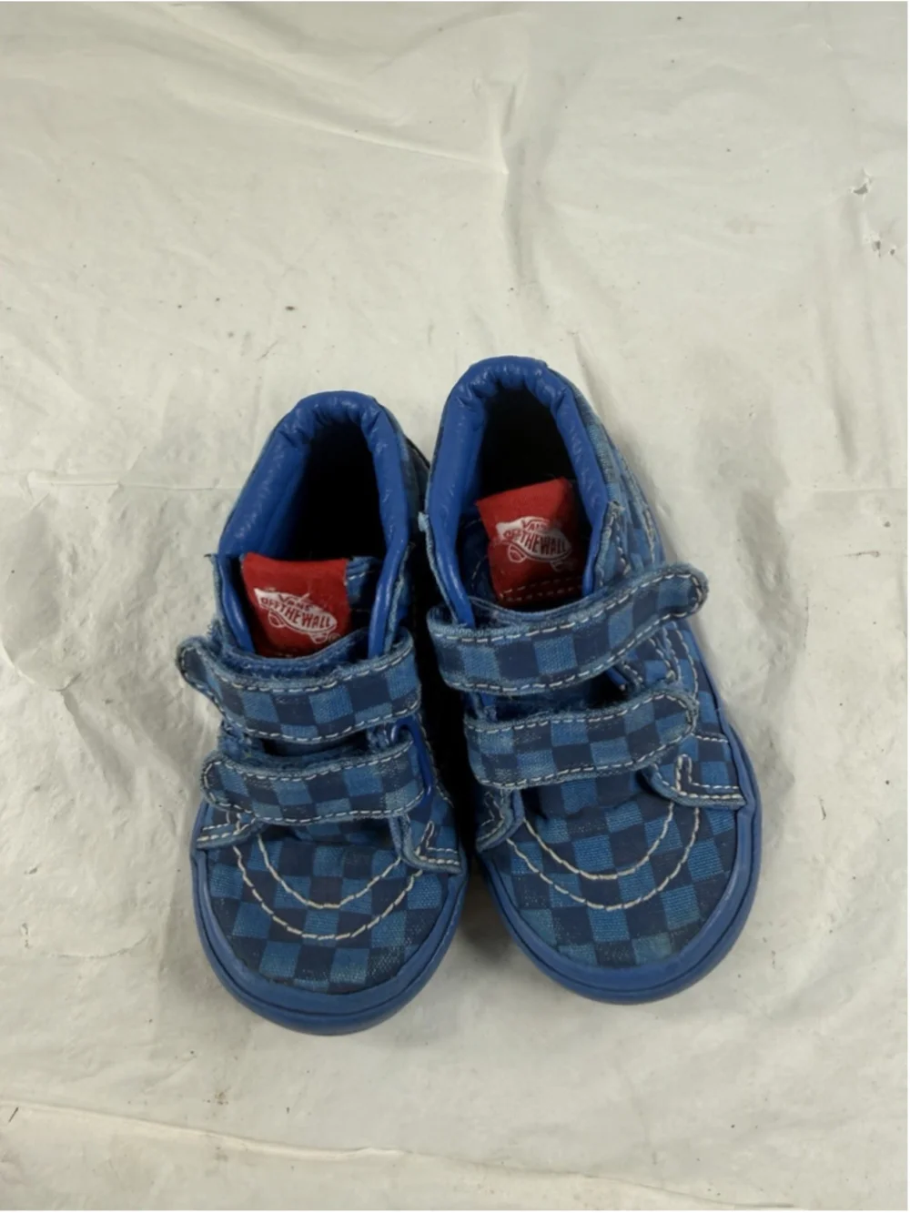 Vans TODDLER Sk8-Mid Reissue V Mono Checkerboard Blue SIZE 5